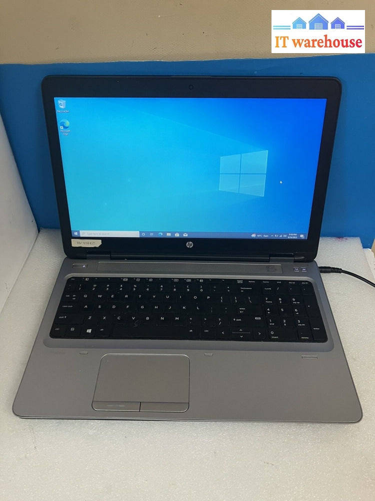 ~Hp Probook 650 G2 15.6’ Laptop I5-6200U 2.30Ghz 8Gb Ram 512Gb Ssd (No Battery)