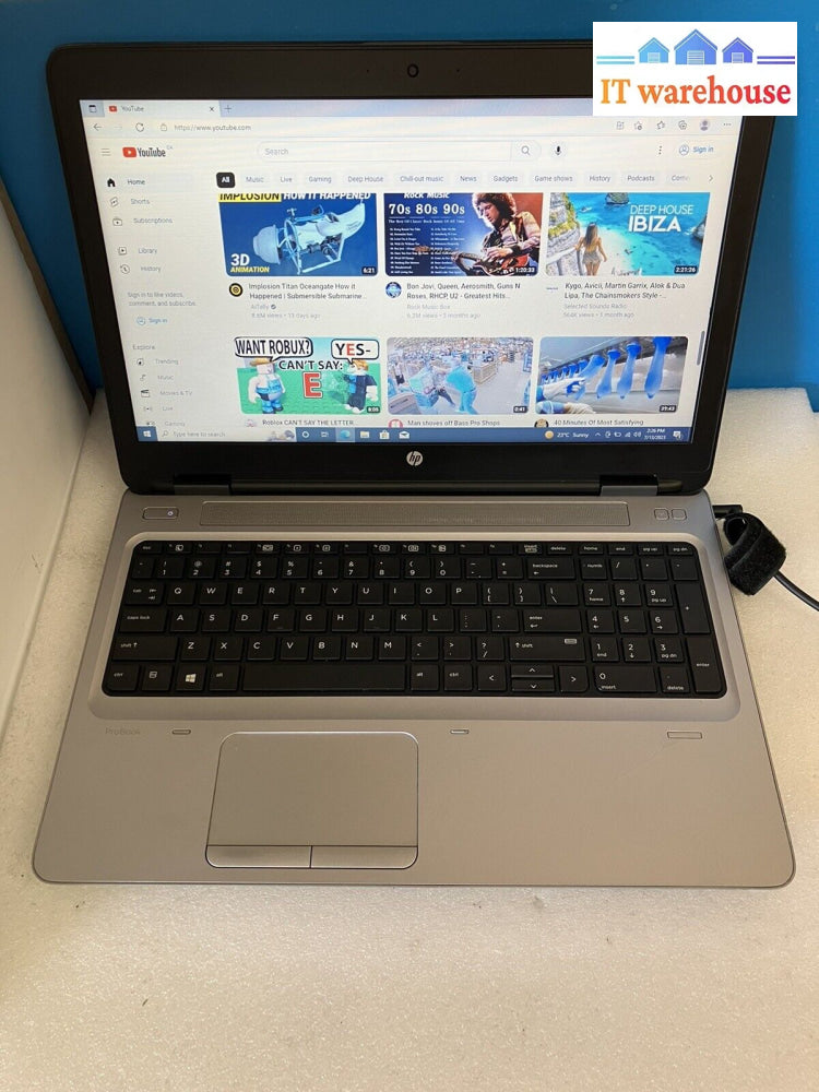 ~Hp Probook 650 G2 15.6’ Laptop Intel I5-6200U 2.3Ghz/ 8Gb Ram/ 120Gb Ssd (Read)