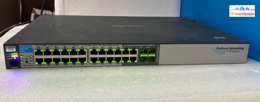 Hp Procurve 2810-24G J9021A 24X Ports + 4X Sfp Gigabit Network Switch ~