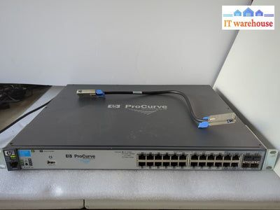 Hp Procurve J9145A 2910Al-24G 24 Port Gigabit Switch With 8121-0879 Cable -