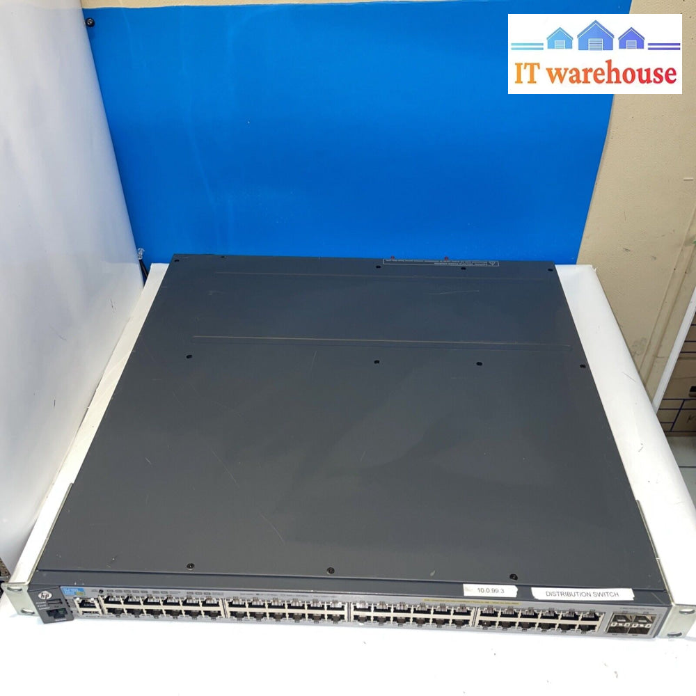 - Hp Procurve J9574A E3800 48 Port Poe With Mount Ears (Full Tested)