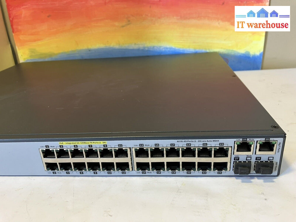 ~ Hp Procurve J9625A E2620-24-Poe + 24 Poe Switch - J9625-61001