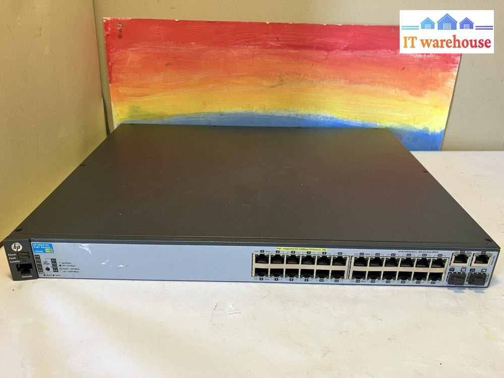 ~ Hp Procurve J9625A E2620-24-Poe + 24 Poe Switch - J9625-61001