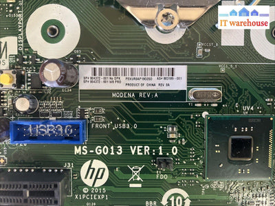 Hp Prodesk 400 G2 Sff Desktop Motherboard Lga1150 Ddr3 804372-001 With I3-4170 ~