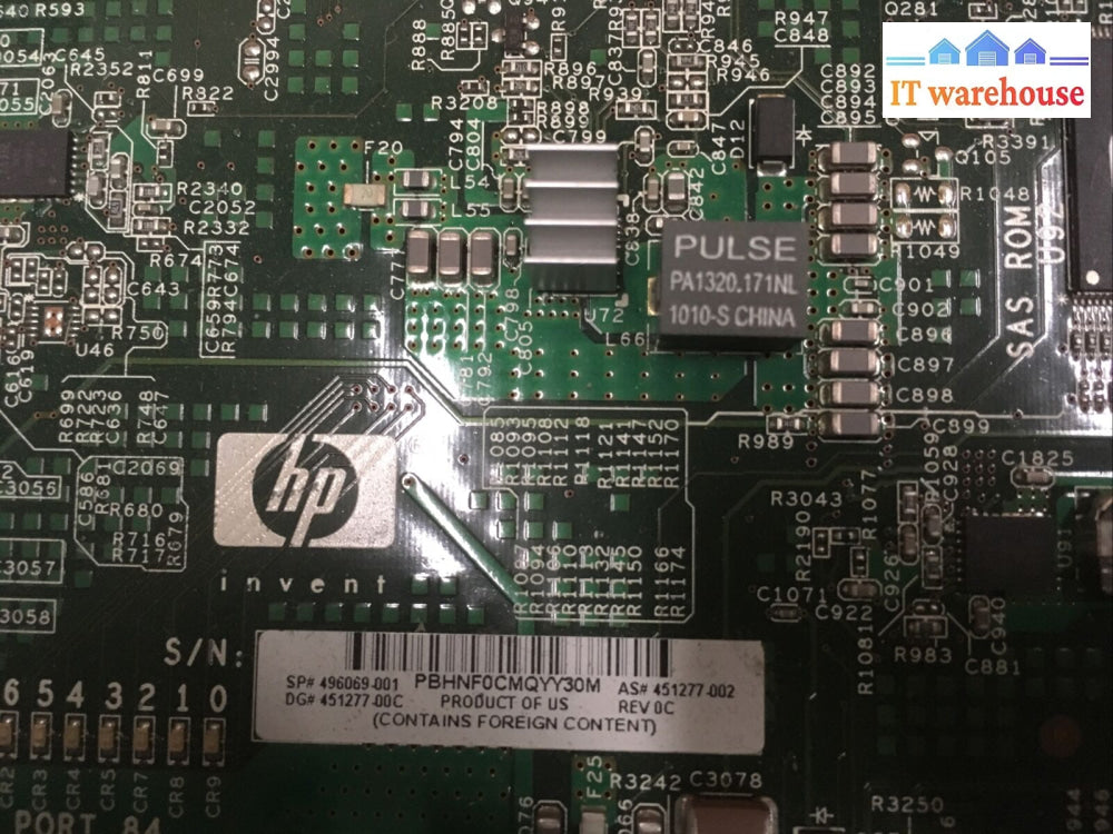 + Hp Proliant Dl380 G6 Server Motherboard 496069-001 W/ 2X X5570 Cpu Ori Base