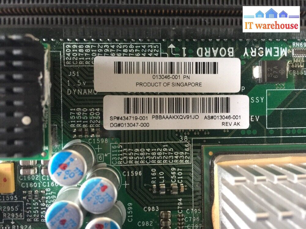 - Hp Proliant Ml370 G5 434719-001 013046-001 Motherboard