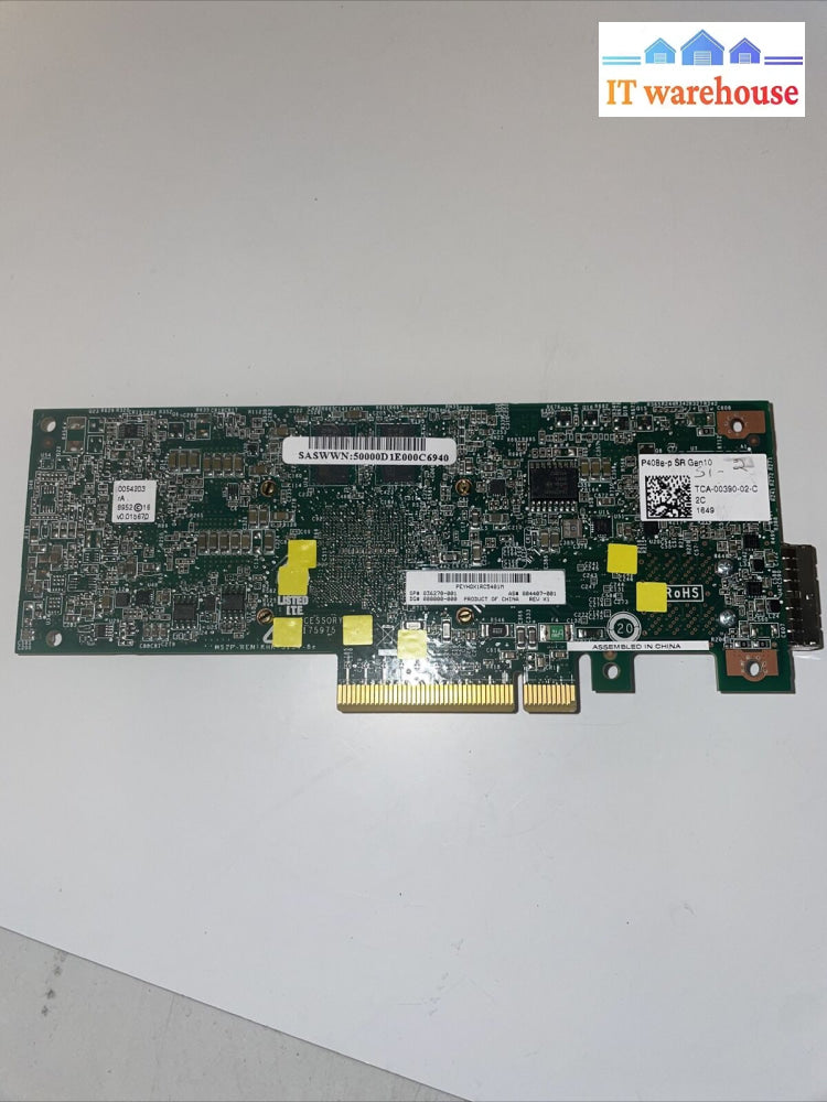 Hp Smart Array P408E-P Sr Gen10 12G Sas Pcie Card 836270-001