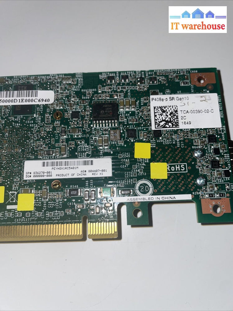 Hp Smart Array P408E-P Sr Gen10 12G Sas Pcie Card 836270-001