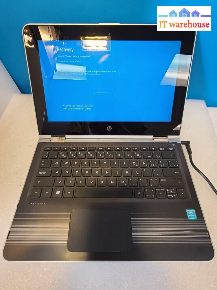 - Hp X360 11’ Convertible Touch Laptop/Pentium N3710/4Gb/500Gb Hdd/No Ac