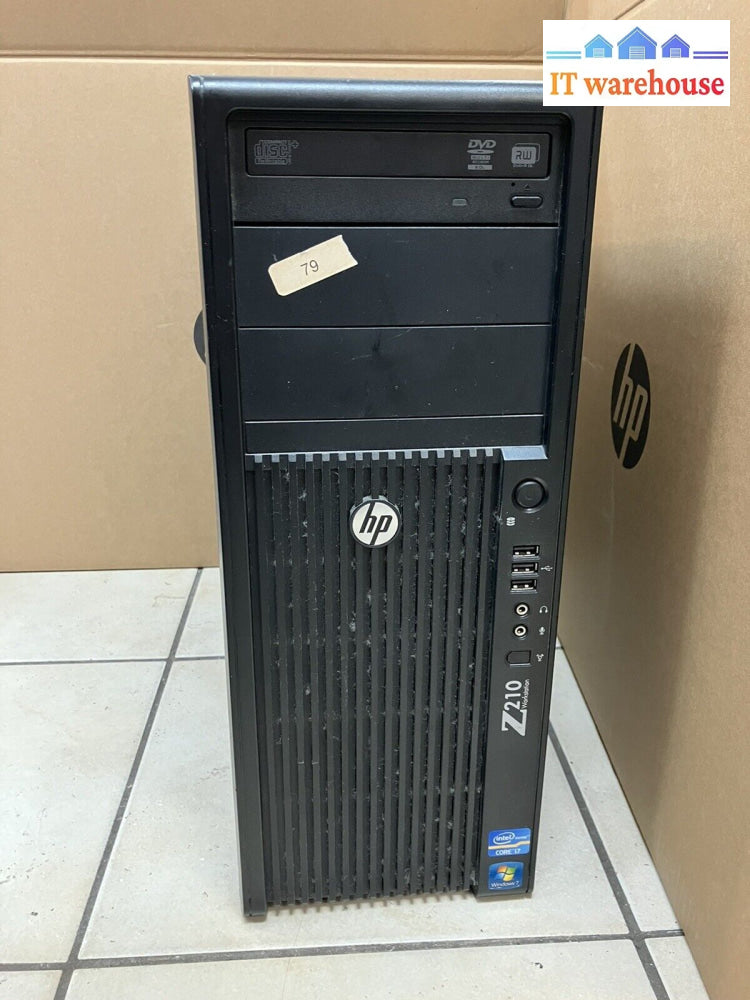 ~ Hp Z210 Cmt Workstation I7-2600 3.4Ghz 16Gb Ram 128Gb Ssd + 500 Gb Hdd Win10Pro