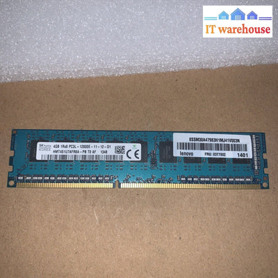 Hynix 4Gb Pc3L-12800E Ddr3 1600Mhz Ecc Server Memory Hmt451U7Afr8A-Pb