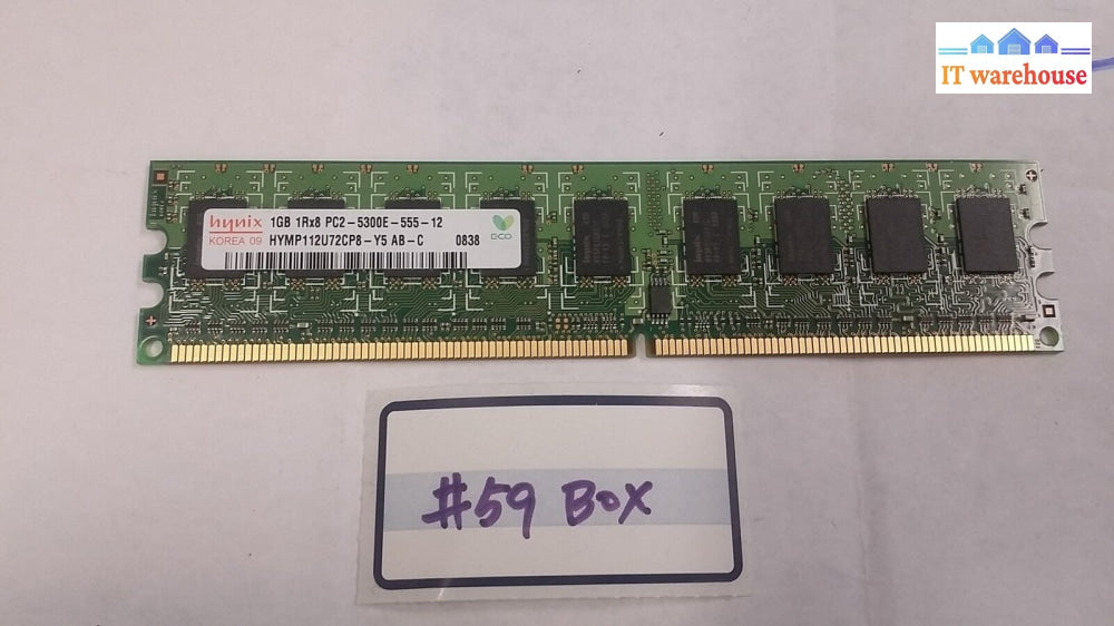 Hynix Ddr2 1Gb Pc2-5300 Ecc 667Mhz Ram Memory Hymp112U72Cp8-Y5 Ab-C