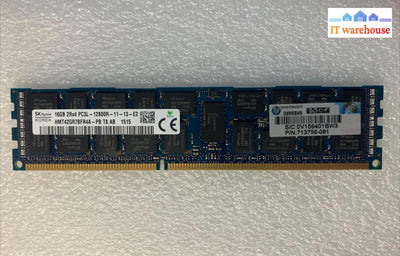 Hynix Hmt42Gr7Bfr4A-Pb 16Gb Ddr3L-1600 Pc3L-12800R 2Rx4 Ecc Server Memory Ram ~