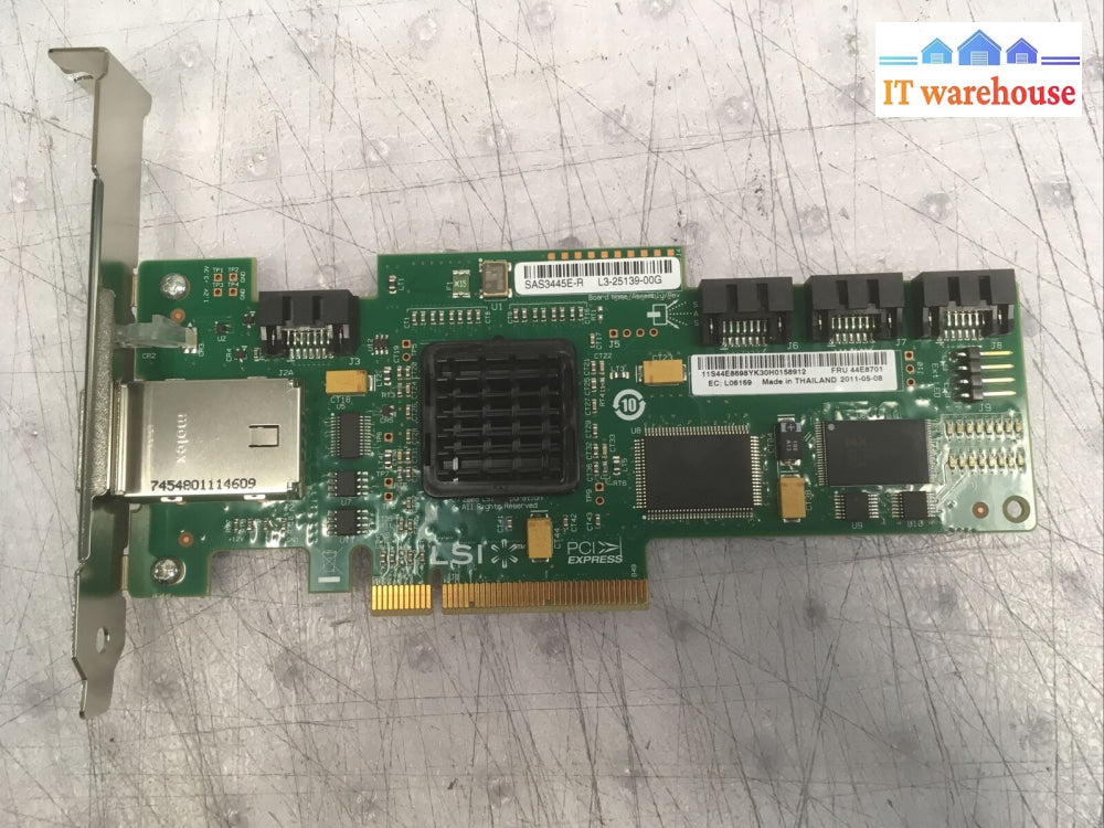 + Ibm 44E8701 Lsi Logic Sas3445E-R Raid Controller Card Server 3Gb/S L3-25139-00G