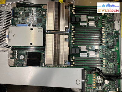 ~ Ibm 49Y9497 System Xserver Motherboard W/ Two Xeon 7560 Cpu & Heatsink. Tested