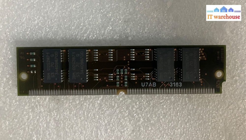 Ibm 74G1299 4Mb Fpm-Ram 72-Pin Non-Parity 1Mx32 Ps/2 Simm 70Ns Desktop Memory ~