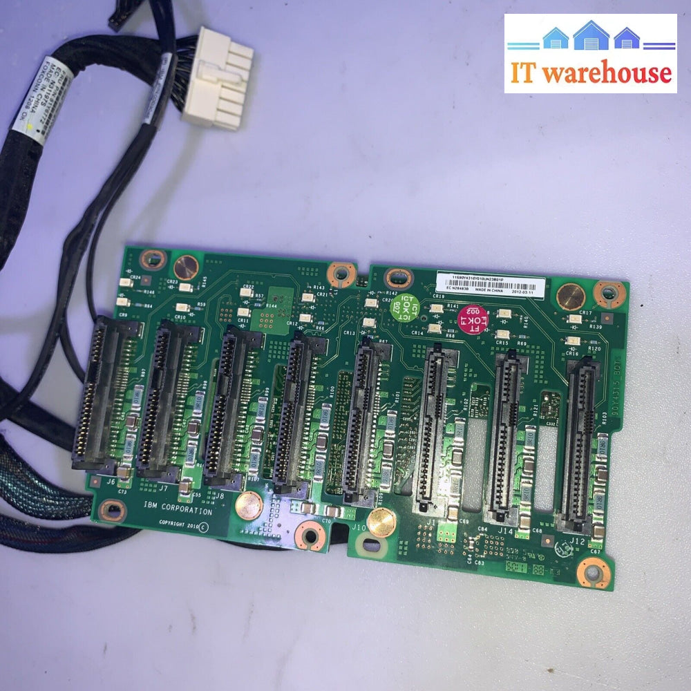 Ibm 90Y5875 81Y4597 X3650 M4 Hard Disk Expansion Board 8-Disk 2.5 With Cable