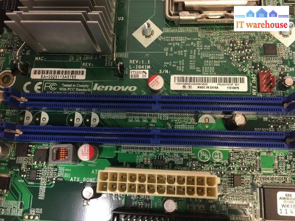 Ibm/Lenovo Motherboard L-Ig41M 64Y5894 Fru 64Y9197 @@@