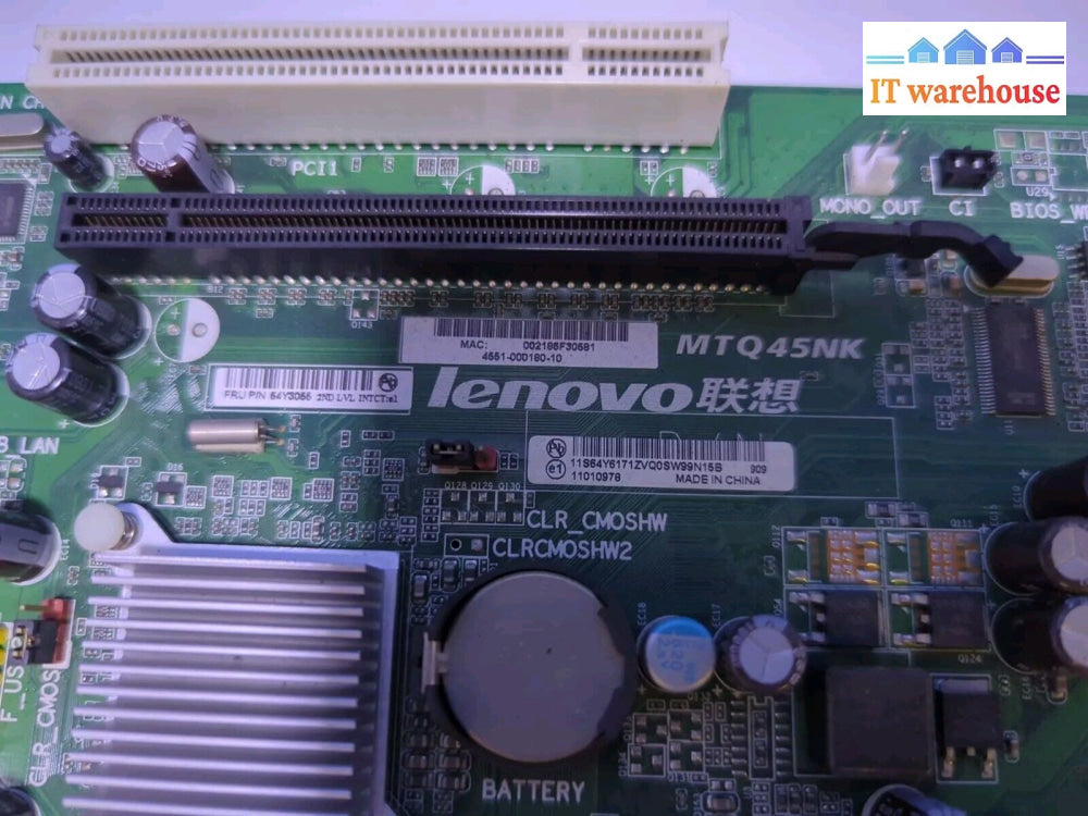 Ibm Lenovo Thinkcenter M58 M58P Motherboard 64Y3055 -