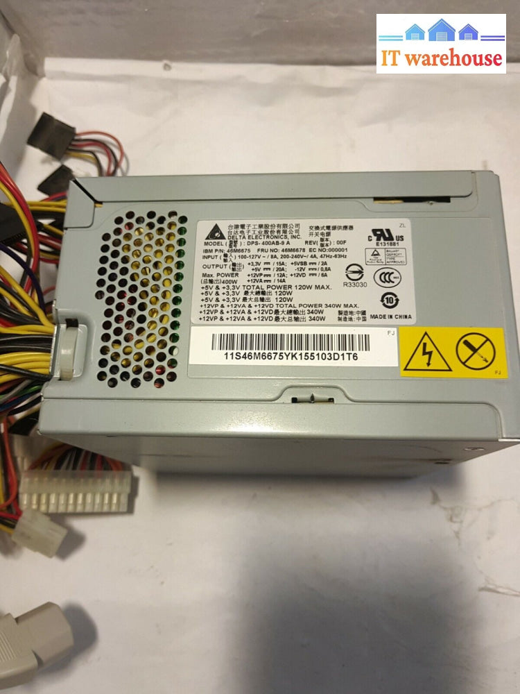 + Ibm M3 / Lenovo Ts200 Tower Server 46M6675 46M6678 400W Power Supply