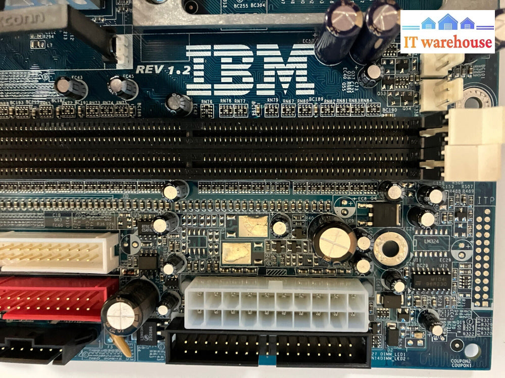 ~ Ibm Netvista Motherboard Fru 49P1605 24P4810 W/ Intel Pentium 4 Cpu & Io Plate