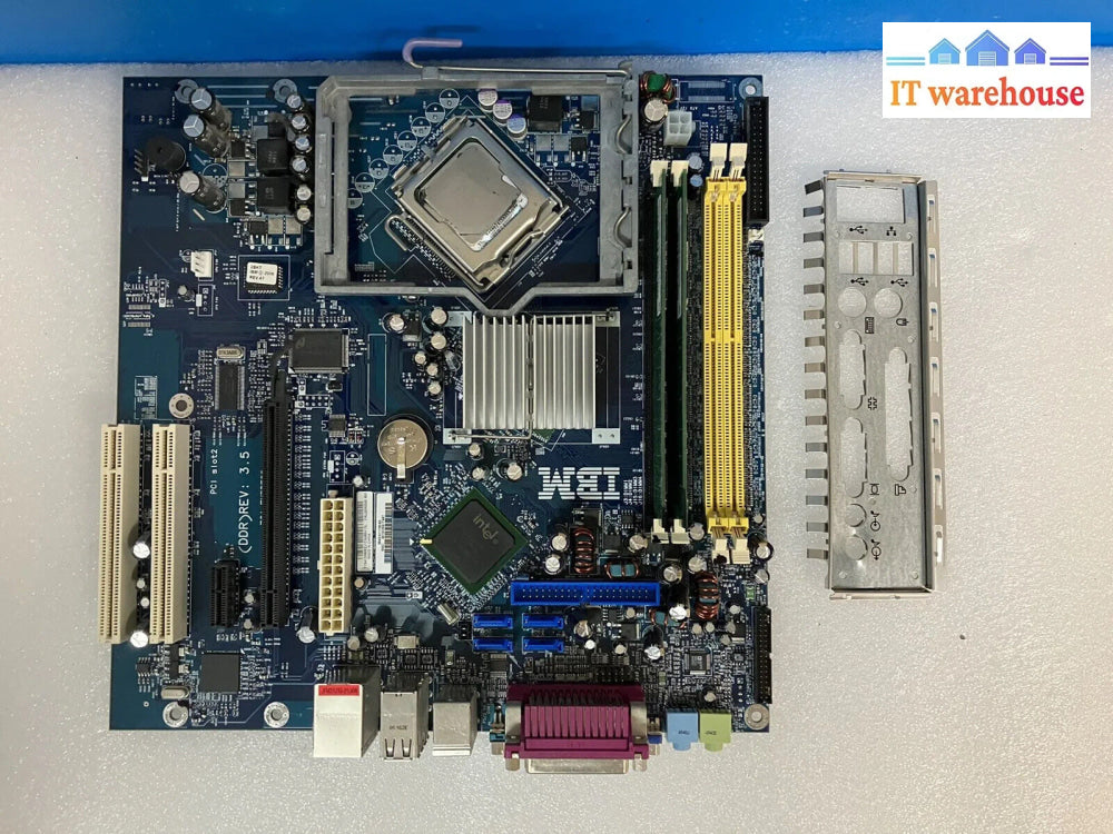 ~ Ibm Thinkcenter Motherboard Fru29R8260 W/P4 Processor + 512Mb Ram I/O Shield