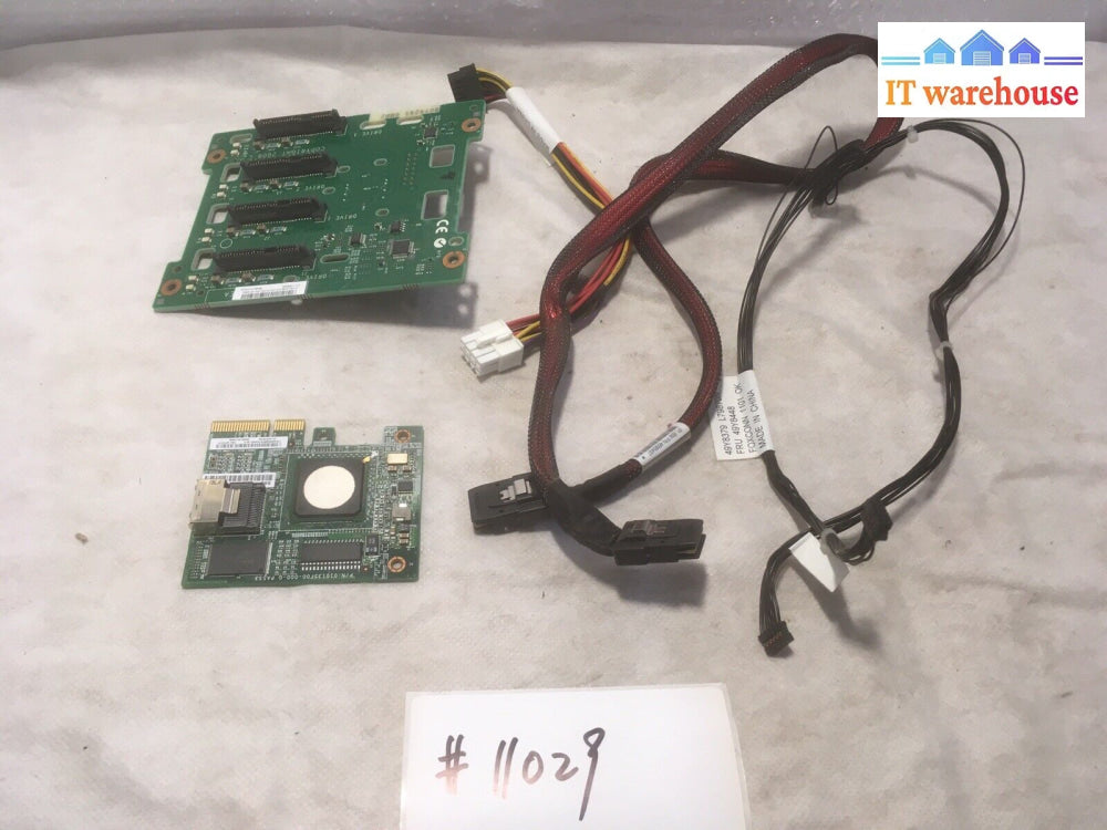 + Ibm X3200 M3 Sas Sata Backplane 49Y4462 & Raid Controller 49Y4737 Cables