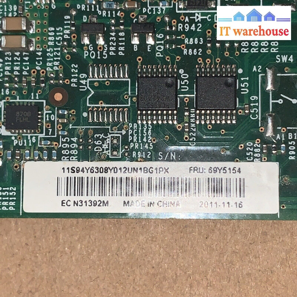 Ibm X3250 M4 Ddr3 Lga 1155 System Motherboard Fru P/N: 69Y5154