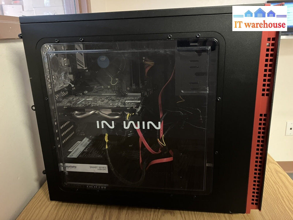 ~ In-Win Desktop I7-8700 16Gb Ddr4 500Gb Ssd + 3Tb Hdd Gtx950 2Gb Gpu Win 10 Pro