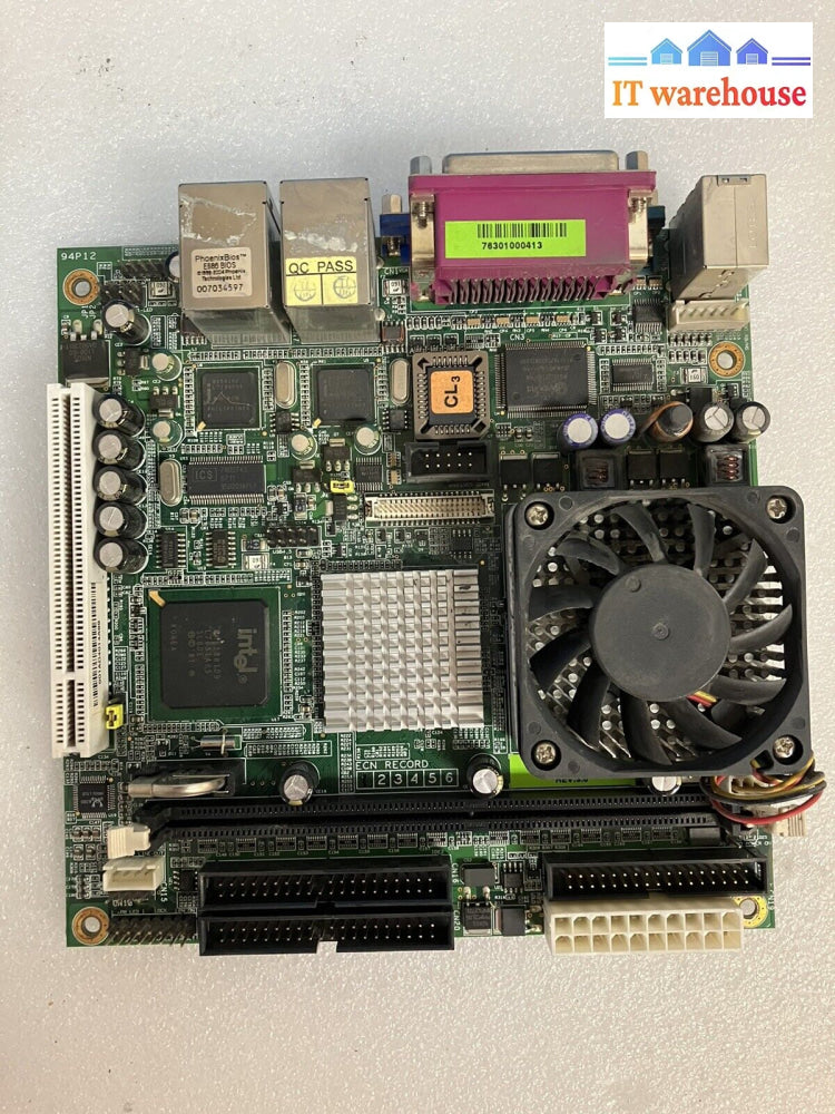 ~ Industry Motherboard Ip-4Mts6B Dual Network Port W/ Intel Celeron Sl86J