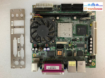 ~Industry Motherboard Ip-4Mts6B Dual Network Port W/ Intel Celeron Sl86J + Plate