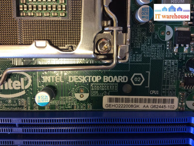 Intel Aa G62445-102 Dh61Ho Socket 1155 Motherboard & I/O Shield Fully Tested