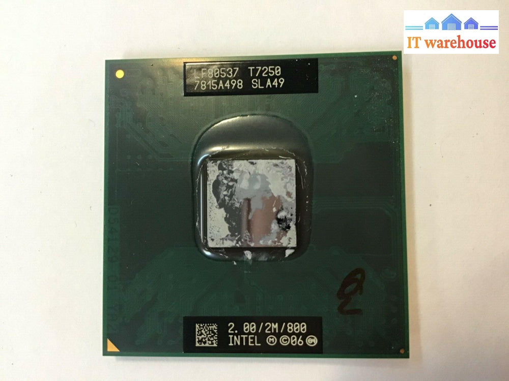 Intel Core 2 Duo T7250 Lf80537 Sla49 Cpu 800/2.00 Ghz Tested