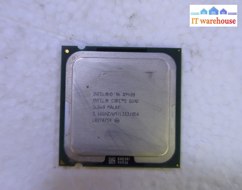 - Intel Core 2 Quad Q9400 Slb6B 2.66Ghz Lga775 Processor Cpu