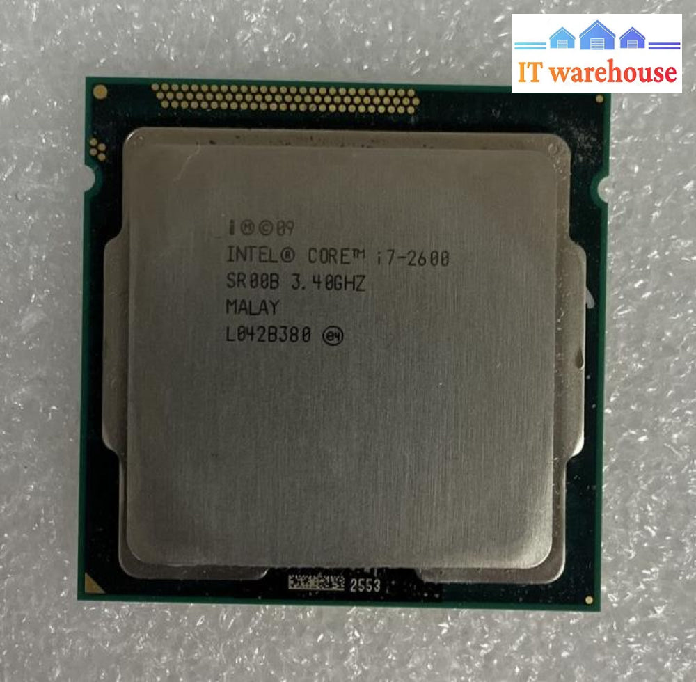 Intel Core I7-2600 3.40Ghz Quad-Core Socket Lga 1155 Sr00B Processor Cpu ~