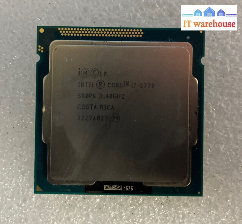 ~ Intel Core I7-3770 Processor (3.40Ghz 4 Cores Socket H2 Lga-1155) - Sr0Pk