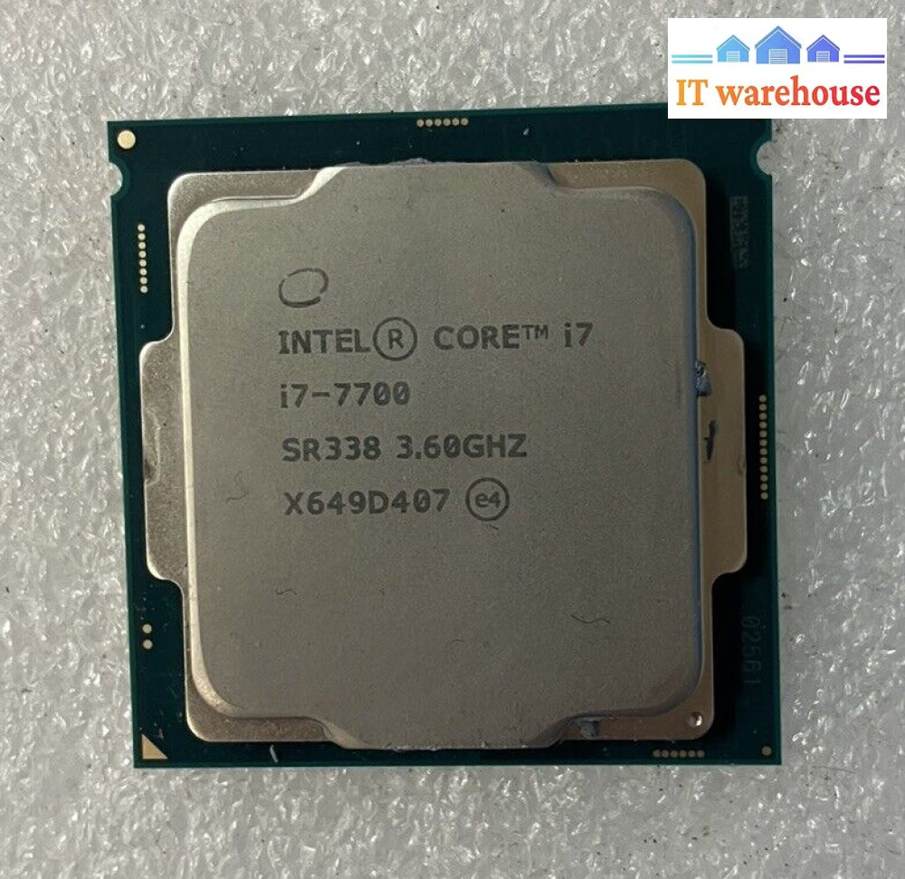 Intel Core I7-7700 3.60Ghz Lga 1151 8Mb Cache Quad-Core Cpu Processor Sr338 ~