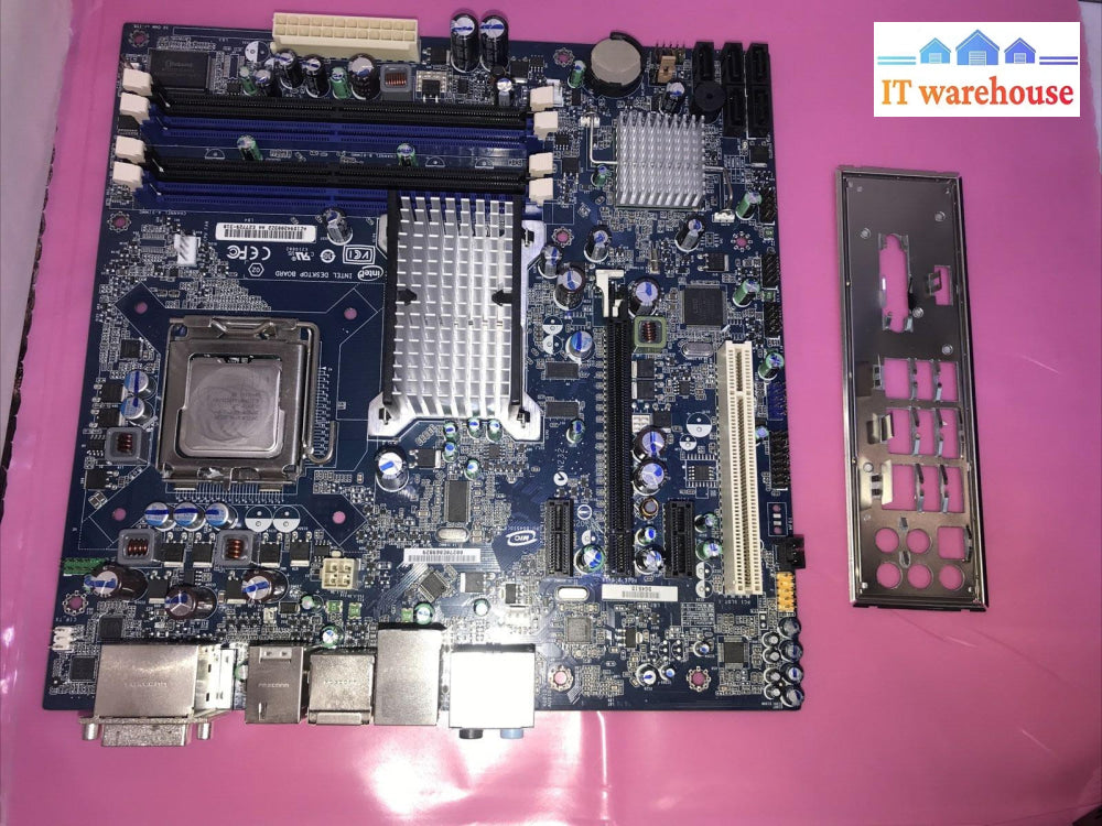 Intel Desktop Motherboard E27729-310 Model: Dg45Id With Quad Core Q8200 Cpu