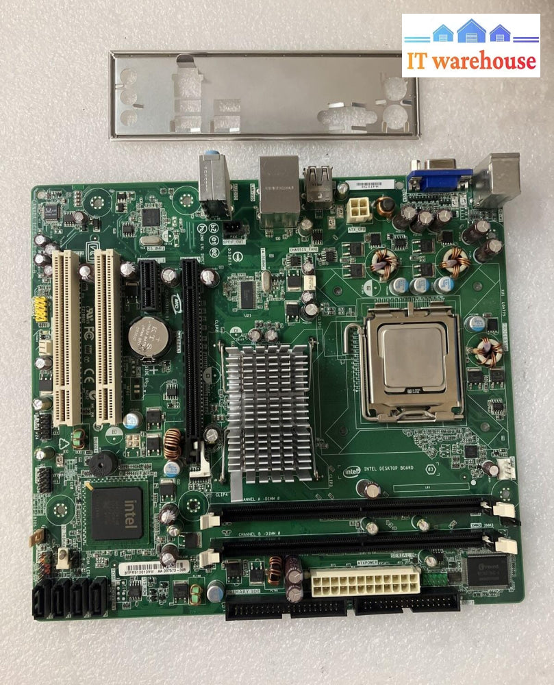 Intel Dg31Pr D97573-305 Motherboard Lga 775 Ddr2 W/ Core 2 Duo E7400 Cpu ~