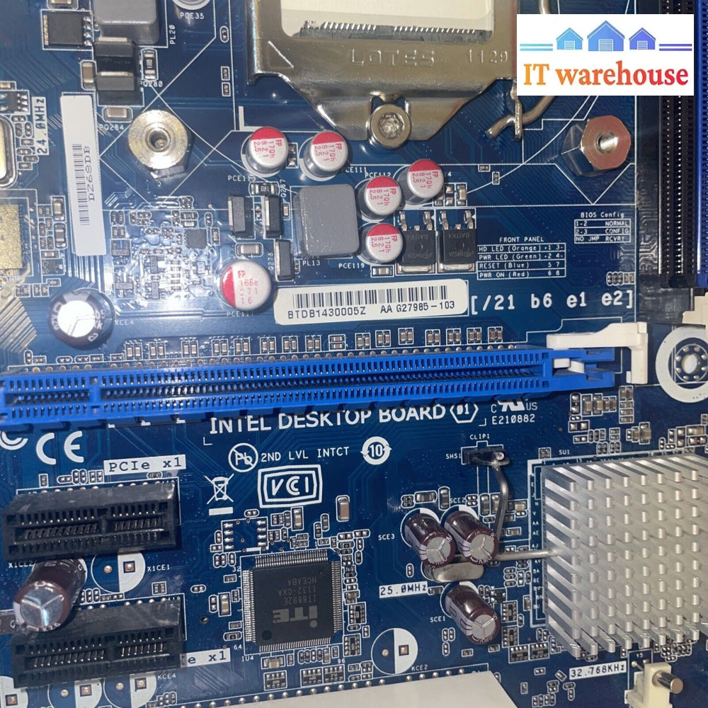 Intel Dz68Db Desktop Z68 G27985 Motherboard Lga 1155 Atx Ddr3 Usb 3.0