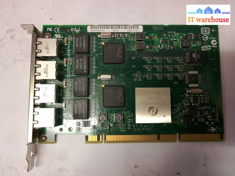 - Intel Ibm Pro/1000 Gt Quad Port Server Adapter 73P5219 Fru 73P5209 D35031-002