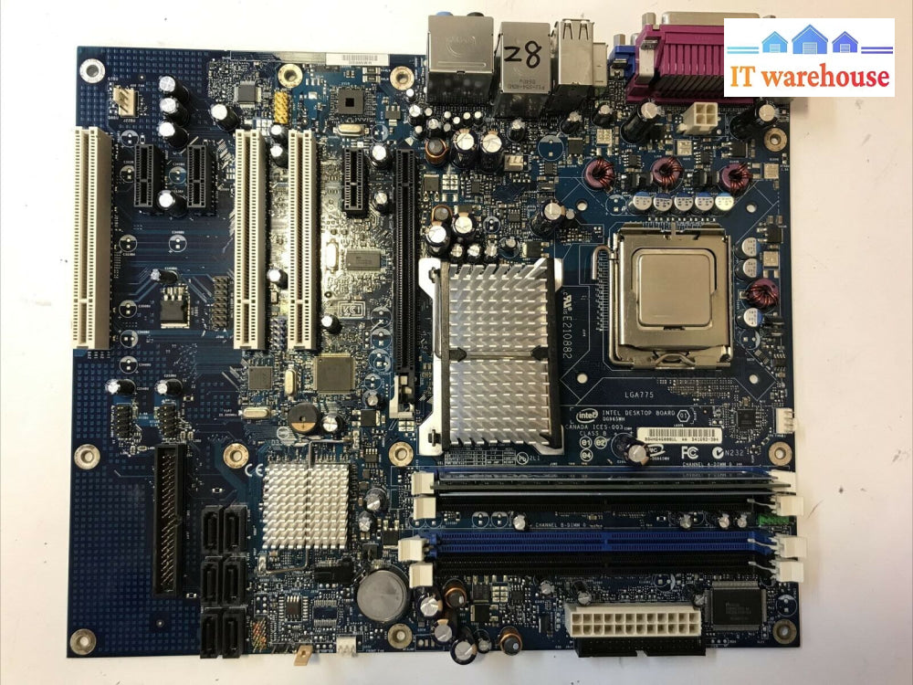 Intel Media Series Desktop Board Dg965Wh Motherboard W/ C2D 6300 Cpu Tested