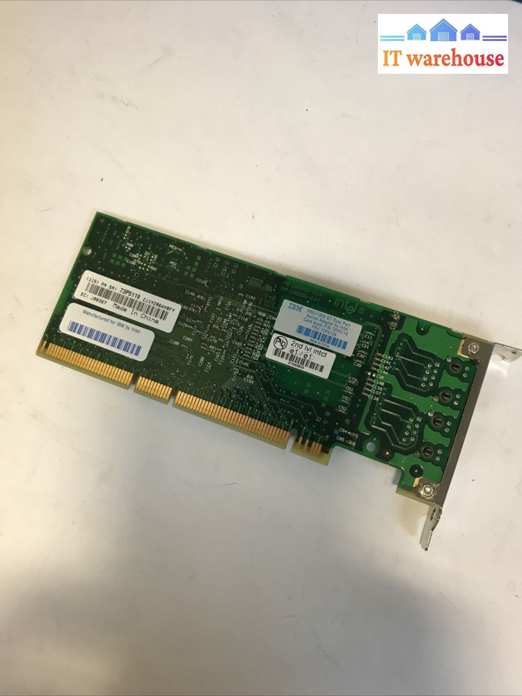 Intel Pro/1000 Gt Dual Port Gigabit Ethernet Pcix Network Card D12974-003 Low