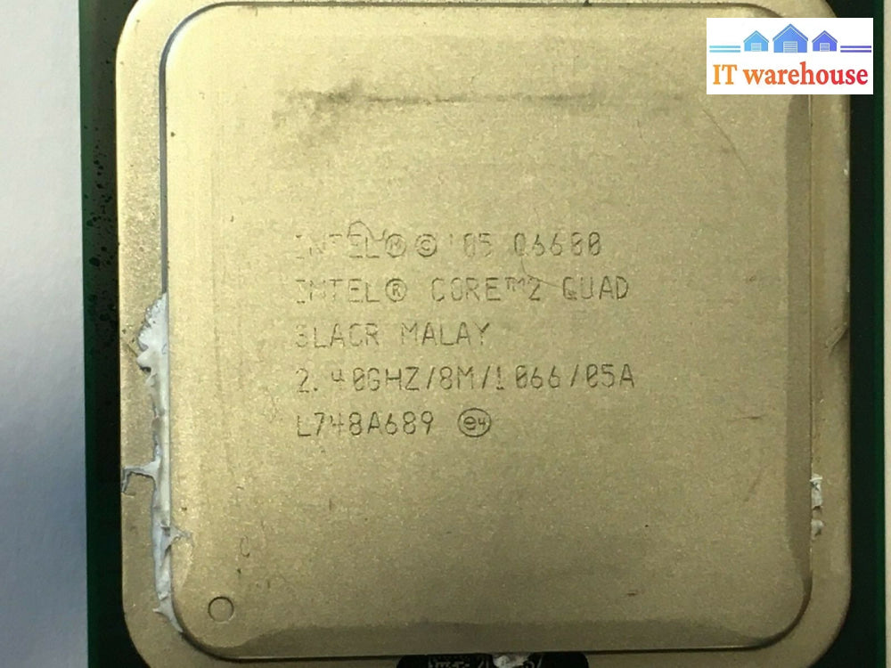 Intel Q6600 Core 4 Quad 2.4Ghz Cpu 8Mb 1066Mhz Slacr