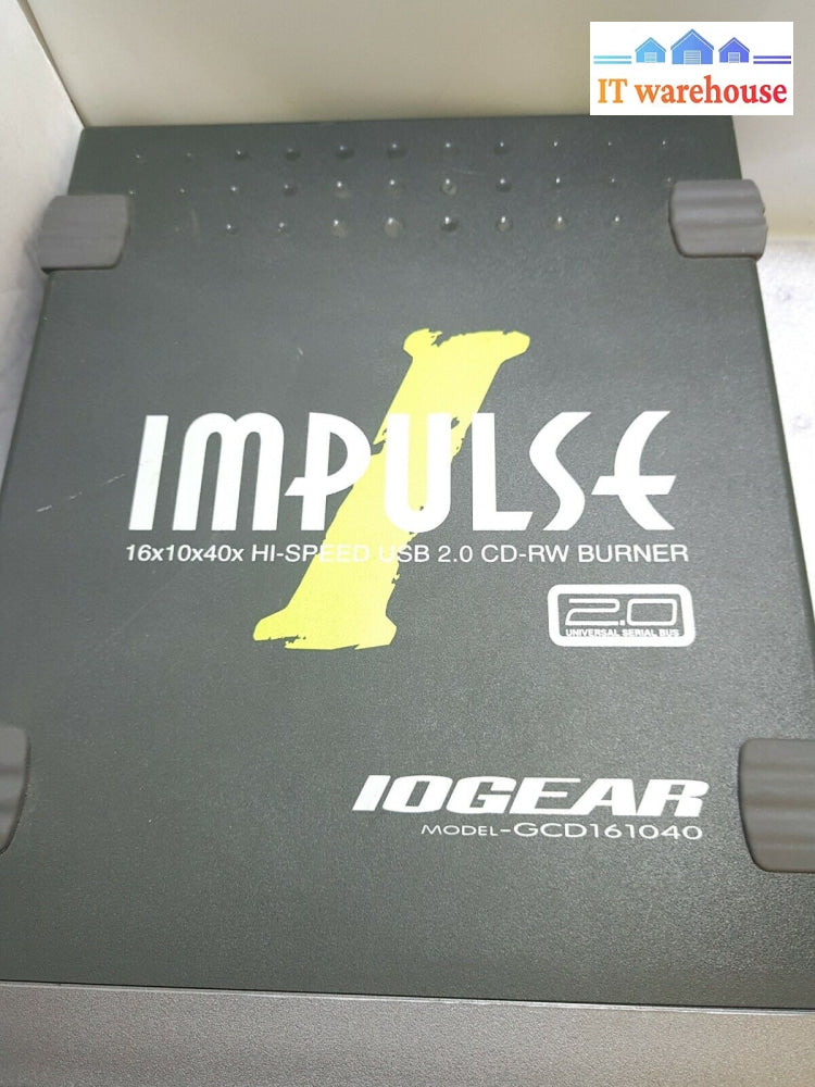 - Iogear Impulse 16X10X40X Hi-Speed Usb 2.0 Cd-Rw Burner Gcd161040 Tested