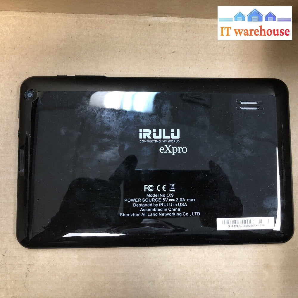 $ Irulu Expro X9 9 Inch Android Tablet /W Keyboard (Can’t Power On) As-Is