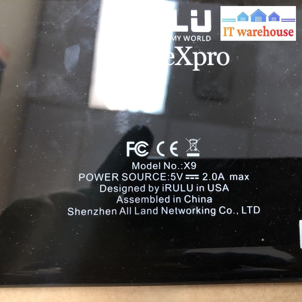 $ Irulu Expro X9 9 Inch Android Tablet /W Keyboard (Can’t Power On) As-Is