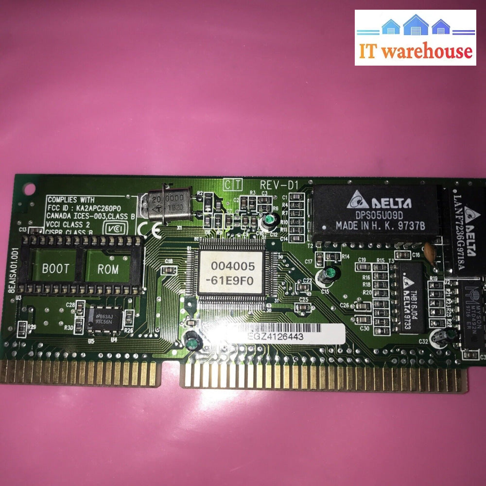 Isa Ethernet Network Card 8Ea1Sa01 Rj45 + Bnc