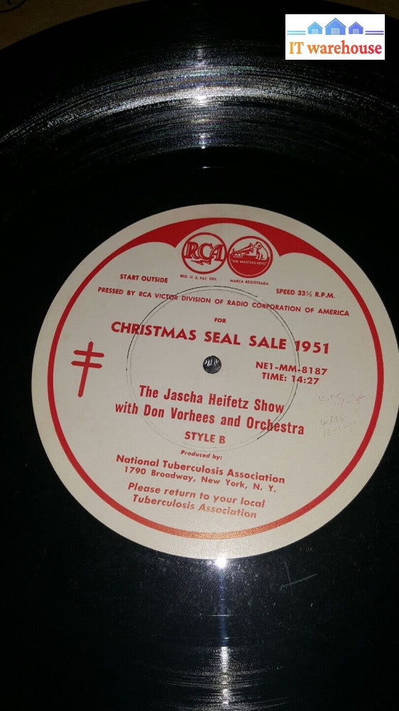 Jascha Heifetz-Father Knows Best-Robert Young-Christmas Sale 1951 @@@