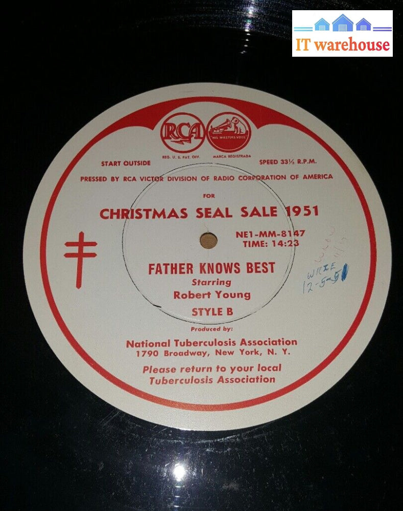 Jascha Heifetz-Father Knows Best-Robert Young-Christmas Sale 1951 @@@